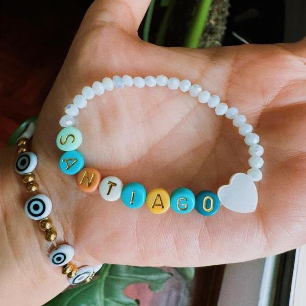 EnLazame Pulsera Personalizada +letras vintage